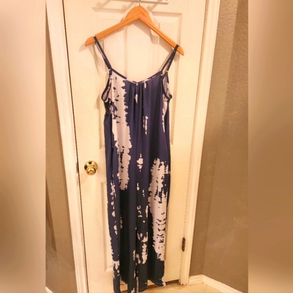 Romantichut - Tie dye Palazzo Jumpsuit Jumper Stretch Boho Comfy Sexy - Picture 2 of 7